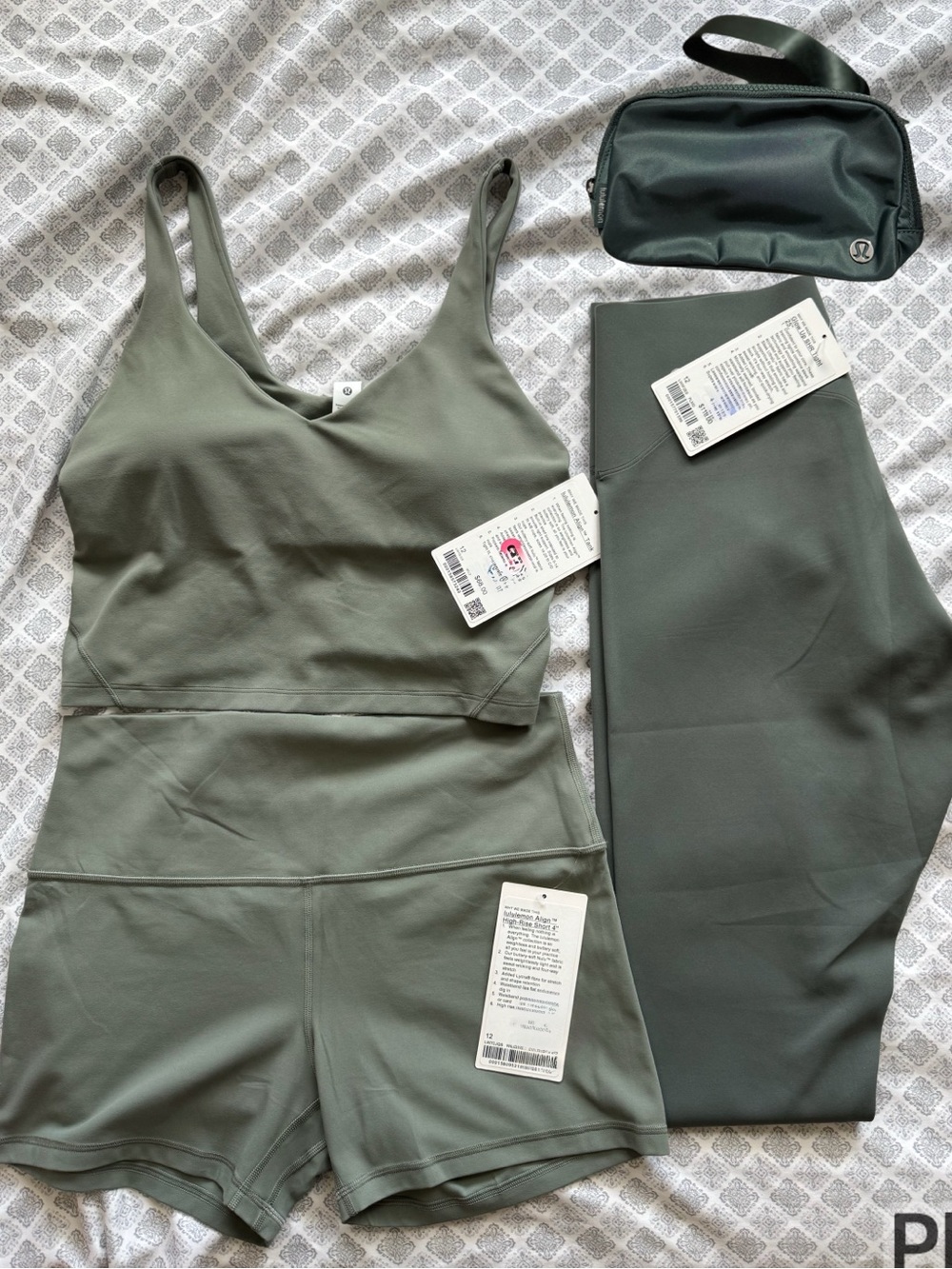 NWT Lululemon Size 12 Green Bundle